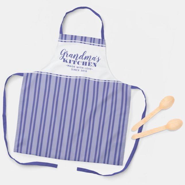 Oma's Kitchen Custom Modern Niedlich Periwinkle Schürze (Grandma's Kitchen Custom Modern Cute Periwinkle Apron)