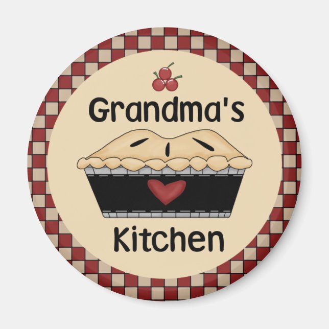 Oma's Kitchen Kühlschrankmagnet Magnet (Vorne)
