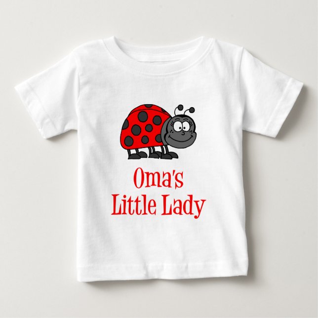 Omas kleine Lady Baby T-shirt (Vorderseite)