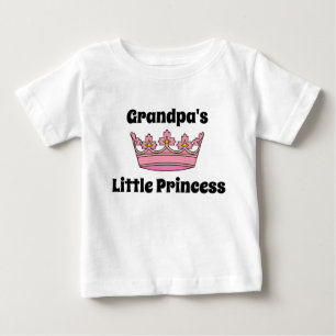 Omas kleine Prinzessin rosa Tiara Baby T-shirt
