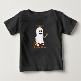 Omas kleiner Boo Boy Trick oder Treater Baby T-Shi T-shirt