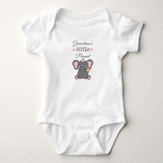 Omas kleiner Erdnuss-Rosa-Baby-Elefant Baby Strampler