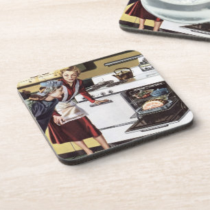 Omas Küche beim Kochen eines Osterschinkens Getränkeuntersetzer