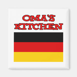Omas Küchen-Großmutter-Deutsch-Flagge Magnet