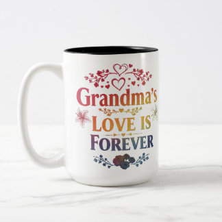 Oma's Liebe ist ewig - Zwei-Tonen-Tasse (15oz) Zweifarbige Tasse