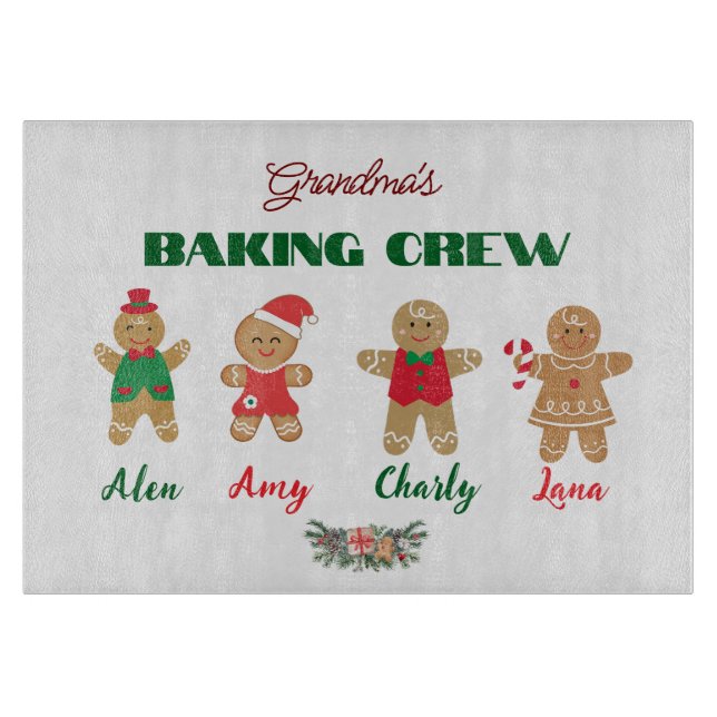 Oma's Lieblings-Cookies Schneidebrett (Vorderseite)
