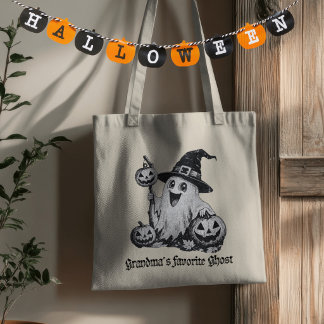 Omas Lieblings-Geist Vintage Halloween Tragetasche