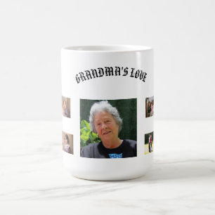 Omas Lieblings-Klassiker-Porträt in der Mitte Kaffeetasse