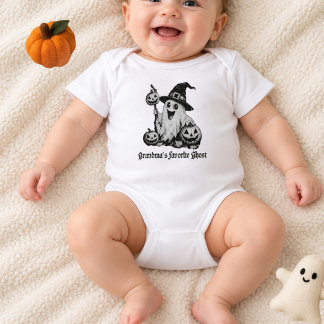 Omas Lieblingsgespenst Süßes Baby Halloween Strampler