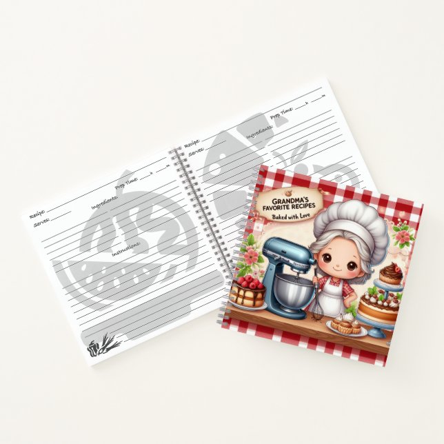 Oma's Lieblingsrezepte-Notebook Notizbuch (Innenseite)