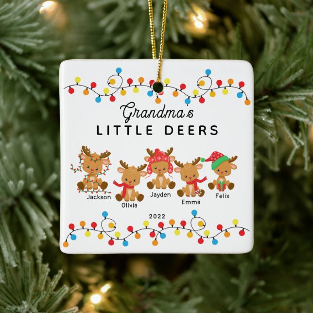 Oma's Little Deers Christmas Ornament (Baum)