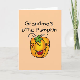 Oma's Little Pumpkin T - Shirt und Geschenke Karte