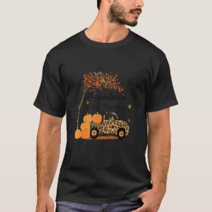 Oma's Little Pumpkins Autumn Leopard Truck T-Shirt