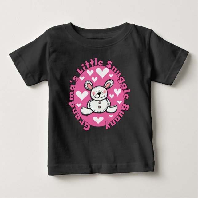 Oma's Little Snuggle Bunny Baby T-shirt (Vorderseite)