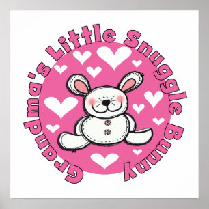 Oma's Little Snuggle Bunny Poster
