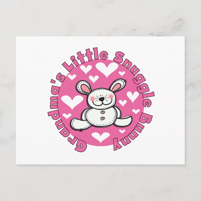 Oma's Little Snuggle Bunny Postkarte (Vorderseite)