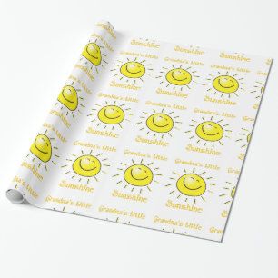 Oma's Little Sunshine Fun Sun Geschenkpapier