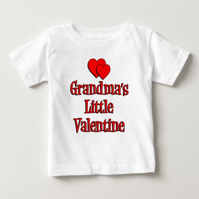 Oma's Little Valentine Baby T-shirt (Vorderseite)
