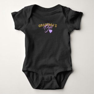 Omas Mädchen -Baby-Jersey-Body Baby Strampler