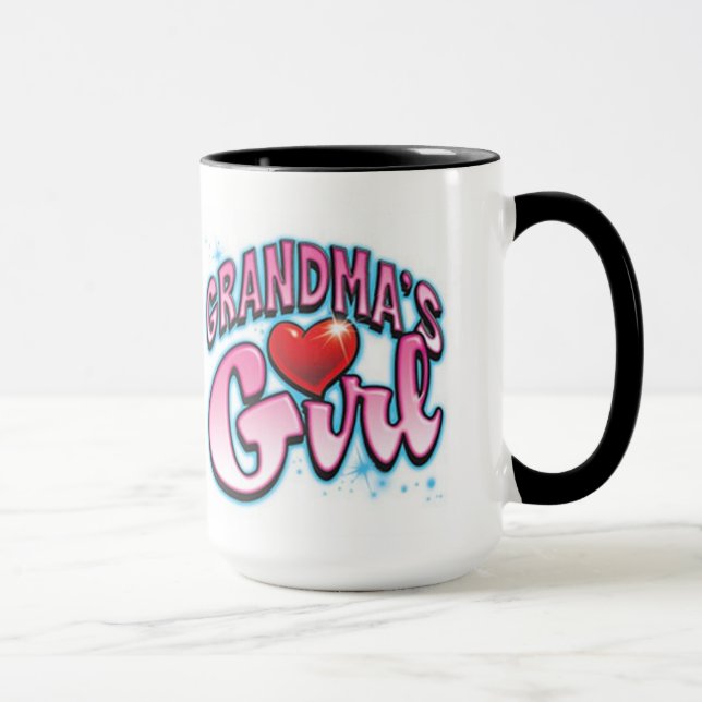 Omas Mädchen Geschenktasse Tasse (Rechts)