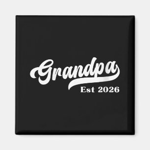 Omas Opa Est 2026 Neues Großvater-Design V-Ausschn Magnet