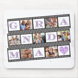Oma's Personalisierte Maus Pad mit 7 Fotos! Mousepad