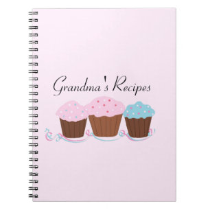 Omas Rezepte - Glasierte Cupcakes Notizblock