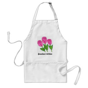 Omas rosa Rosen Schürze