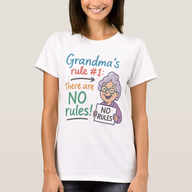 Oma's Rule Women's Fashion T-Shirt (Vorderseite)