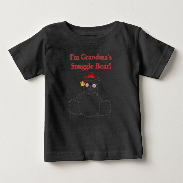 Oma's Snuggle Bear Oma Weihnachten Baby T-shirt (Vorderseite)