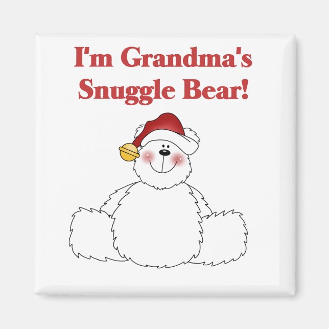 Oma's Snuggle Bear Tshirts und Geschenke Magnet (Vorne)