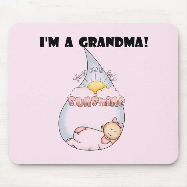 Oma's Sunshine - Girl Tshirts und Geschenke Mousepad (Vorne)