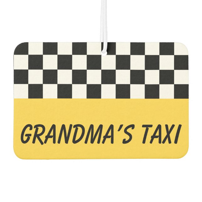 Oma's Taxi Car Auto Air Freshener Gift Autolufterfrischer (Vorderseite)