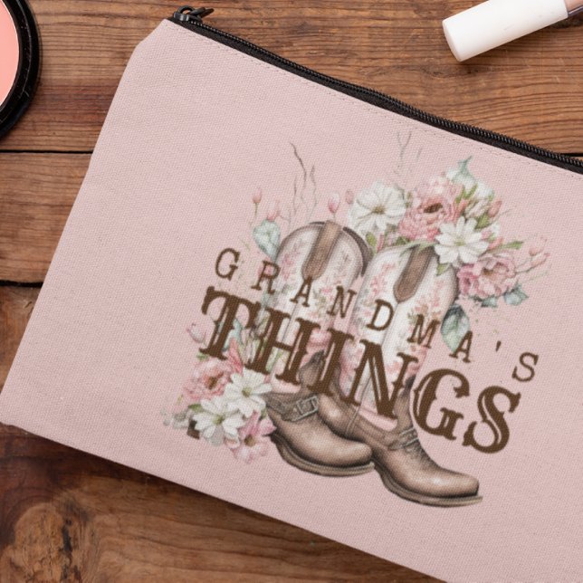 Oma's Things Western Cowboy Stiefel mit Blume Zubehörtasche (Von Creator hochgeladen)