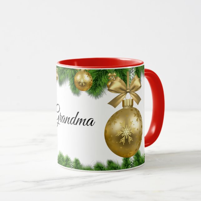 Omas Weihnachtstasse Tasse (VorderseiteRechts)