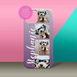 Ombre 4 Foto Handgeschriebener Schriftart — KANN F iPhone 15 Hülle