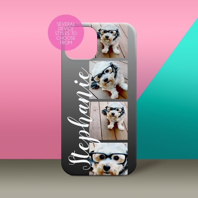 Ombre 4 Foto Handgeschriebener Schriftart — KANN F Case-Mate iPhone Hülle (Personalized Phone Case - Many Device Styles to Choose From)