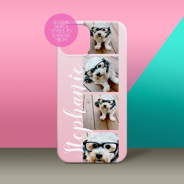Ombre 4 Foto Handgeschriebener Schriftart — KANN F Case-Mate iPhone Hülle (Personalized Phone Case - Many Device Styles to Choose From)
