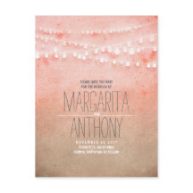 Ombre blass pink elegante Save the Date Postkarten