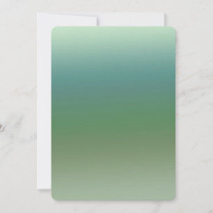 Ombre Blue Green Sea Baby Dusche Einladung