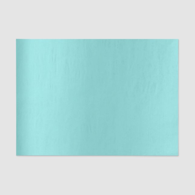 Ombre Blue Pastel Sky Tiffany Aqua Minimal Seidenpapier (Vorderseite)