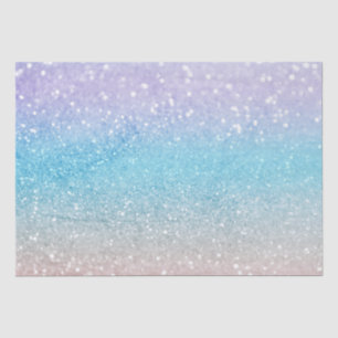 Ombre Blue Pink Peach Glitzer Jeden Anlaß Seidenpapier