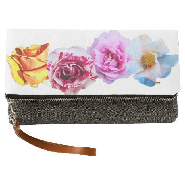 Ombre Blumen-Kupplung Clutch (Vorderseite)