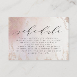 Ombre Blush Pink Mattiert Foil Wedding Plan Begleitkarte