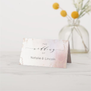 Ombre Blush Pink Mattiert reserviert Sitzensaison  Platzkarte