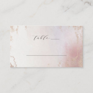Ombre Blush Rosa Frosted Folie Hochzeitstisch Numm Platzkarte