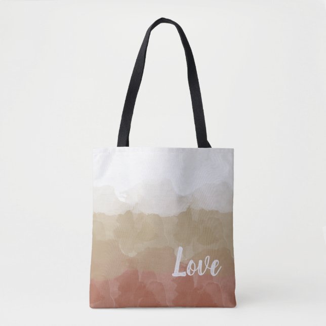 Ombre Brown und Tan Liebe Graceful Gradient (Vorderseite)