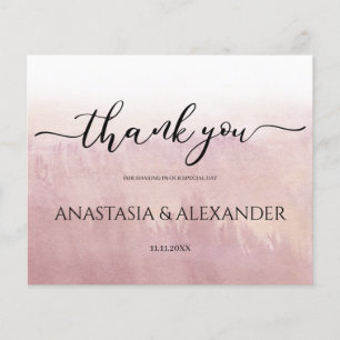 Ombre/Budget/ Dankeschön Karte. Flyer