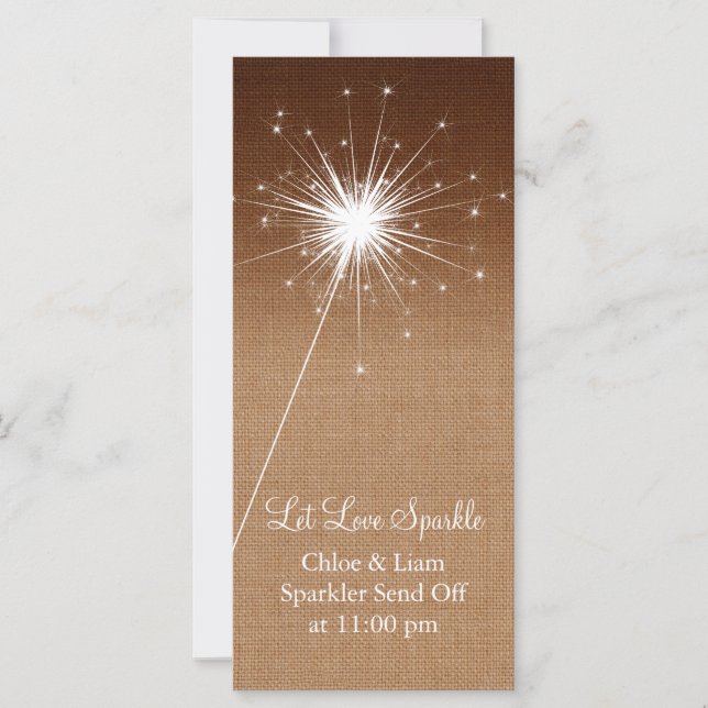 Ombre Burlap Sparkler Holder (Vorderseite)