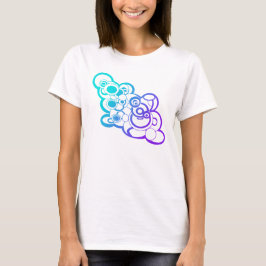 Ombre Cloud Design T - Shirt
